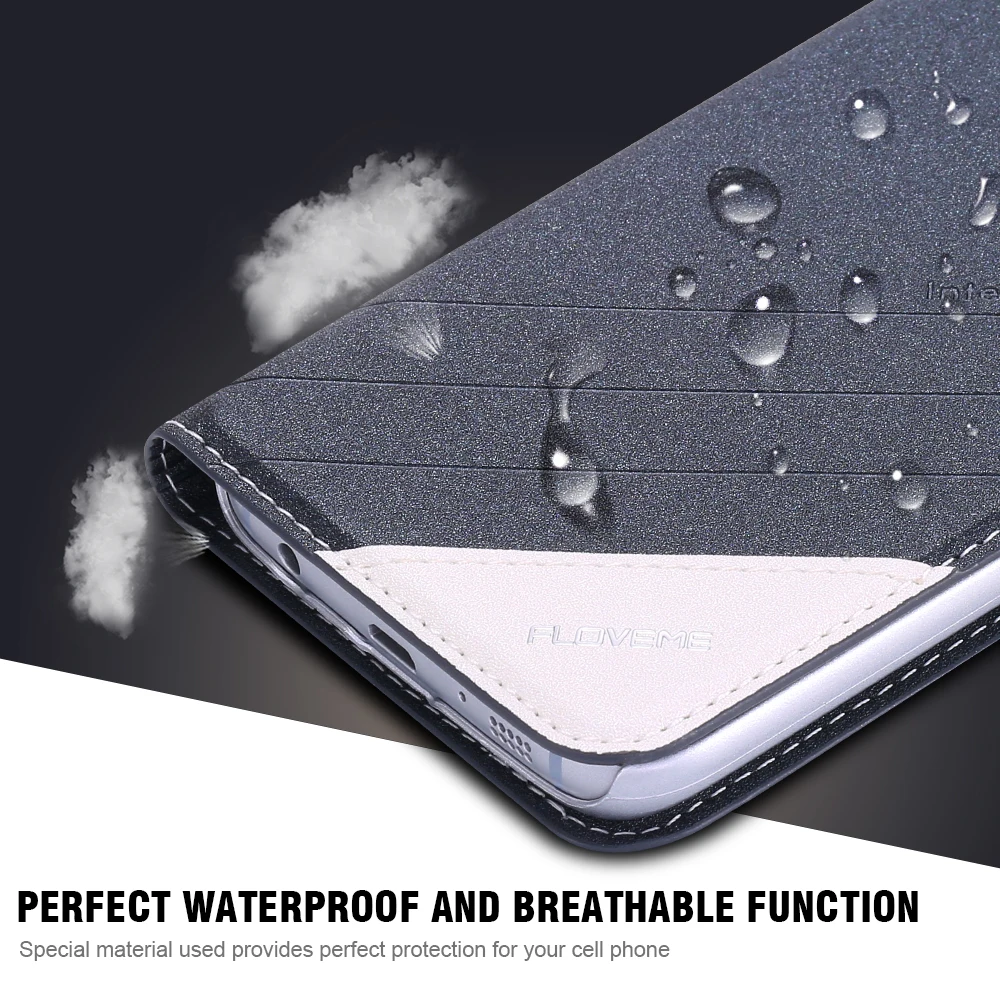 FLOVEME Leather Flip Phone Case For iPhone 5 5S SE iPhone 8 7 6s 7 Plus Cover Cases For iPhone 5s X 5 iPhone 7 6 6s Case Capa   