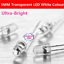 1000 шт 5 мм белый светодиодный светильник/5 мм белый светодиодный светодиод f5мм Белый светодиодный