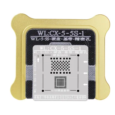 

OnlyFix For iPhone 5 5S 6 6s 7 7P NAND Baseband IC Chip BGA Reballing Stencil Plant Tin Steel Net With Fixed Plate And Holder