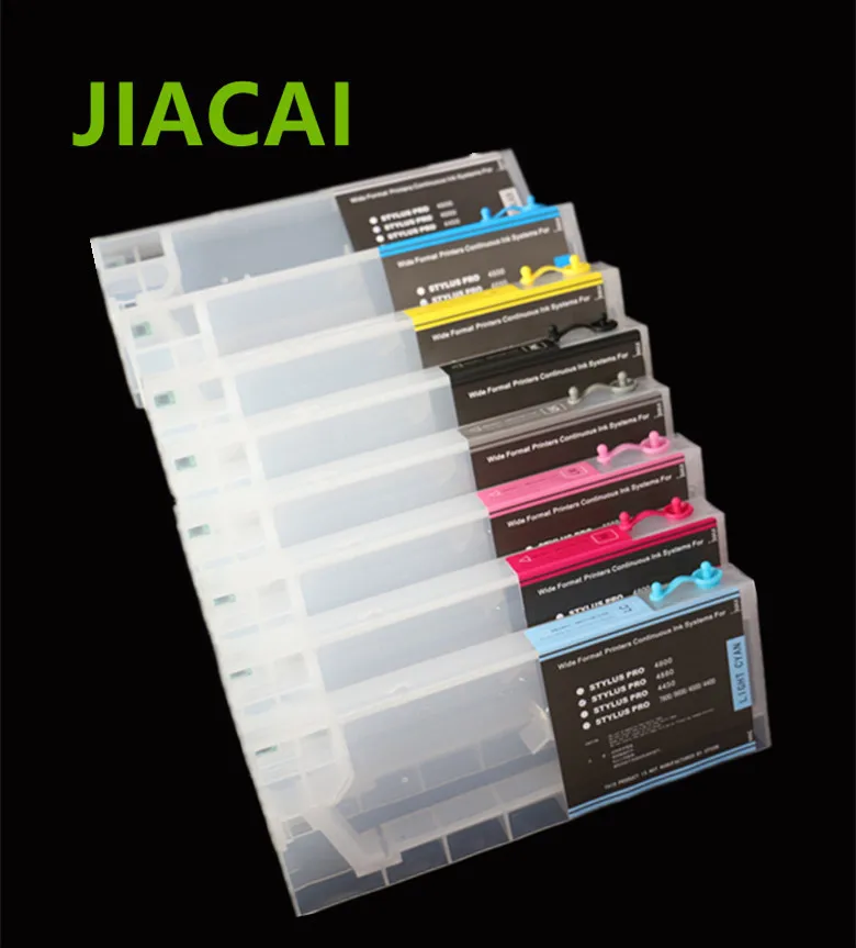 

220 ML/PC 4880 Wide format Ink Cartridge with Permanent chip Refillable cartridge for Epson Stylus Pro 4800 printer 8Colors