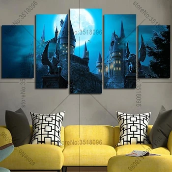 

Diy Diamond Painting Hogwarts Castle Moon Cross Stitch Needlework 5D Diamond Mosaic Sets Unfinished Diamond Embroidery