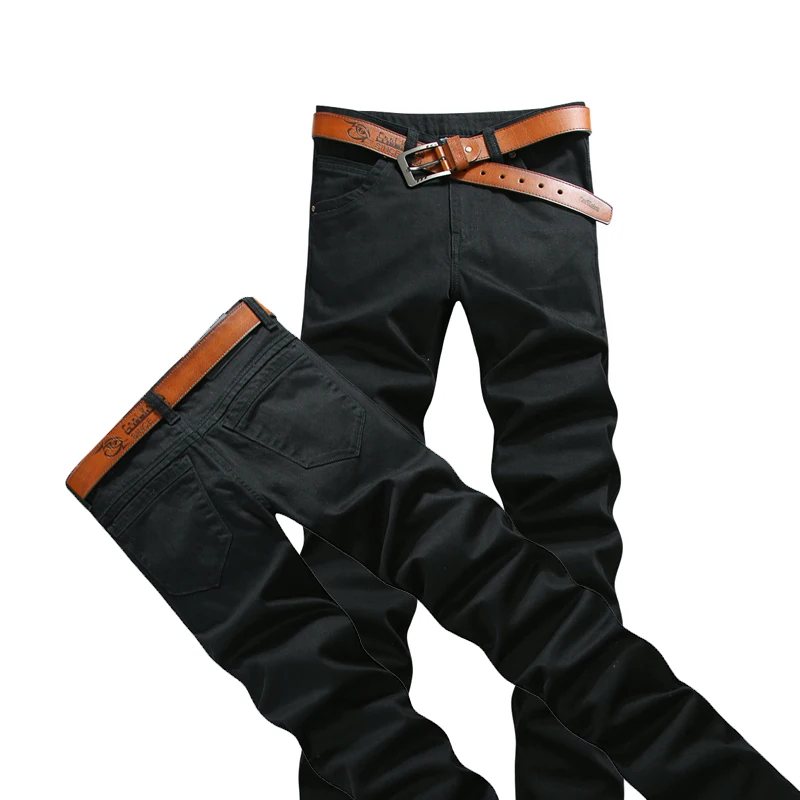 Skup Wysoki mężczyzna 120 cm dodatkowy długie dżinsy męskie Plus rozmiar 28 44 czarny Stretch Twill spodnie klasyczne dżinsy spodnie na co dzień spodnie