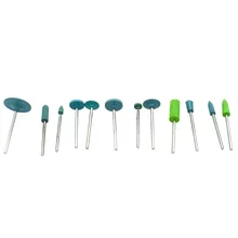 12 шт. резиновые точки роторный инструмент шлифовального круга набор аксессуаров для Dremel шлифовальный 2,35 мм хвостовиком