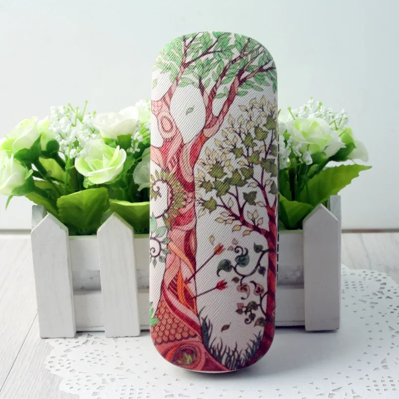 

LIUSVENTINA Hot Story Cute Secret Garden Tree Frame Glasses Box Sunglasses Case Gift for Girls and Friends