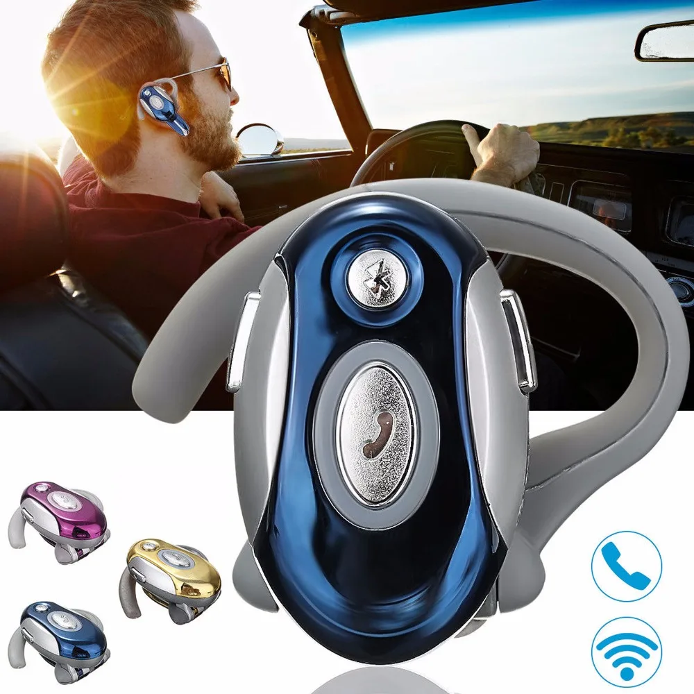 Bluetooth Headset Business Wireless Headphone With MIc Handsfree Earpiece Stereo Earphone For Samsung iPhone Motorola LG Huawei