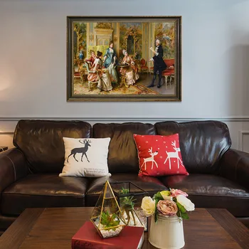 

Unframed Figure Oil Painting European Palace Nobility Handed-Painted Canvas Painting Art For Home Wall Decor