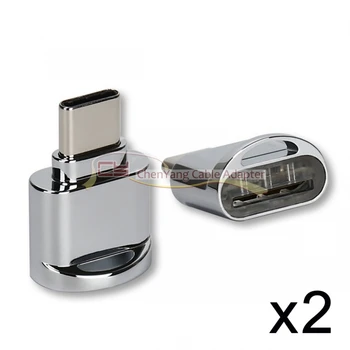 

CY USB-C USB 2.0 Type C to Micro SD SDXC TF Card Reader Adapter for Laptop & Cell Phone 2pcs