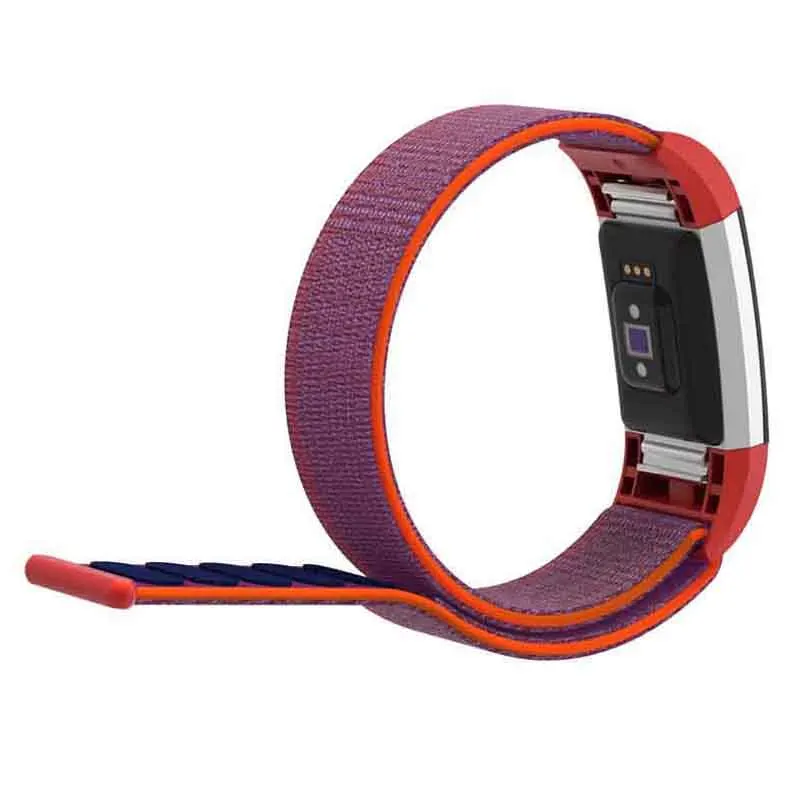 Fasion Nylon Strap Sorrea for Fitbit Charge 2 Band Smart Fitness Bracelet Sports Watch Wristband Belt Wrist Replace Accessories