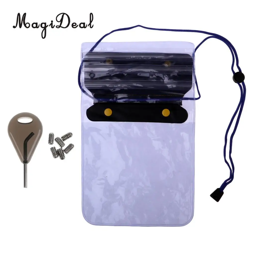 MagiDeal Surfing Fin Key Screws & Waterproof Dry Bag Wallet for Water Sports Surf Wakeboard Longboard Shortboard