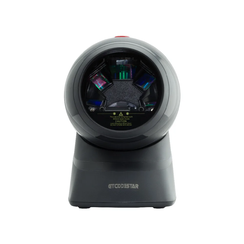 

Omnidirectional Barcode Scanner 1D USB Desktop High Speed 1D Bar Code Reader with Hands Free Adjustable Stand and USB Cable