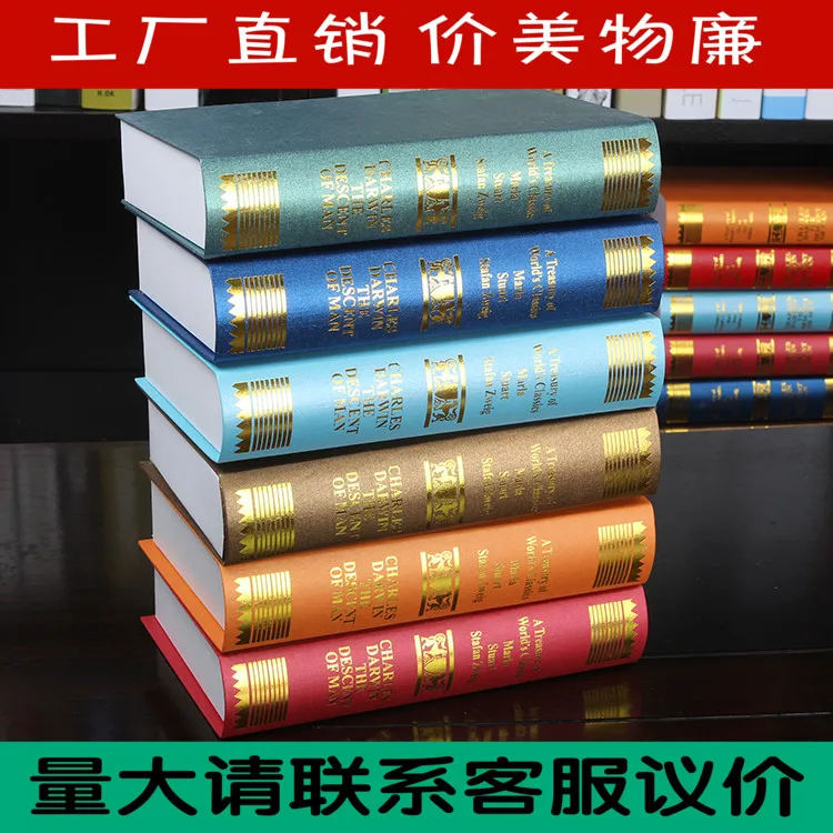 

10pc European Darwin series simulation model Home Furnishing props false model books Book decoration