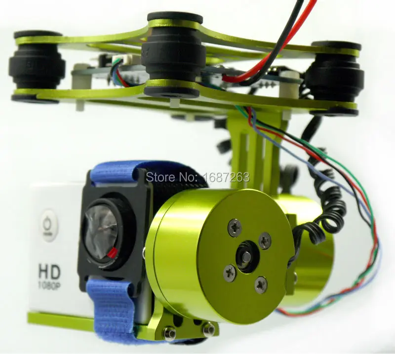 

RTF CNC 2 Axis Brushless Gimbal with BGC Controller Board 2208 Motors for Phantom WK QR X350 SJ4000 Camera