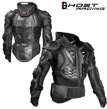 

GHOST RACING Motorcycle Jackets Motorcycle Armor Racing Body Protector Jacket Motocross Motorbike Protective Gear + Neck Protect