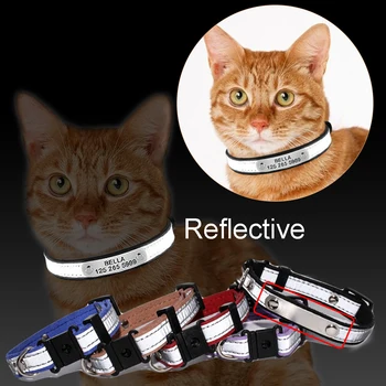 3 in1 Engraved Reflective Nameplate ID Collar