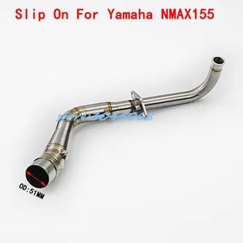 

NMAX155 Motorcycle Full System Exhaust Scooter Front Of Exhaust Stainless Steel Slip-On For YAMAHA NMAX 155 Without Exhaust