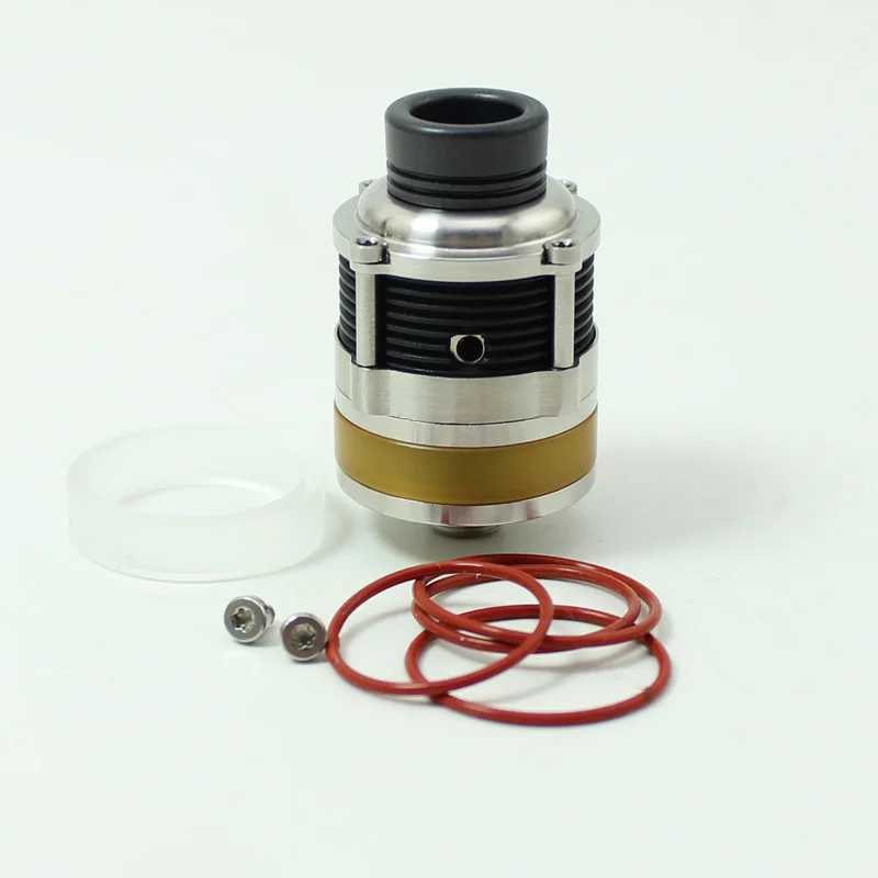 

SXK PyroGeyser Style RDTA Rebuildable Dripping Tank Atomizer 22mm Diameter Single/Dual Coil used for Cotton or Nickel Mesh RDTA