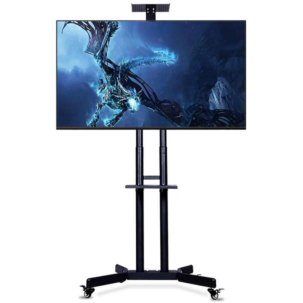 CNYF PTS002 2 Movable LED Display TV Mounts for 32 65 inches 4 Wheels