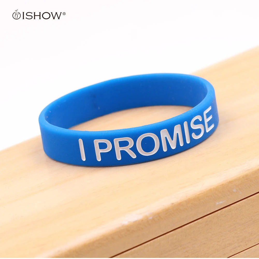 New I Promise bracelet Basketball Sports Wristband Silicone Gym Fitness