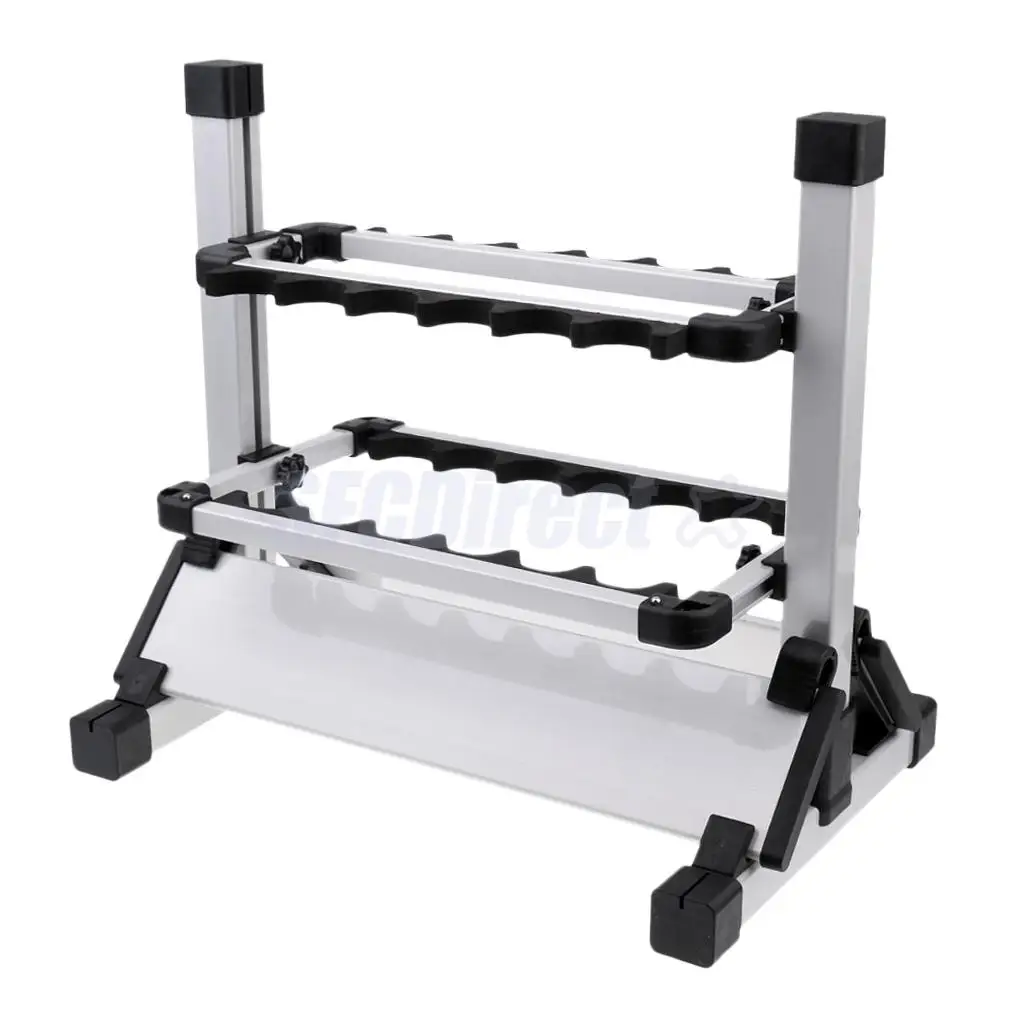 

Detachable Fishing Rod Rack Aluminum Alloy Fishing Rod Holder 12 Poles Storage Display Stand, Hold Up to 12 Rods/Combos