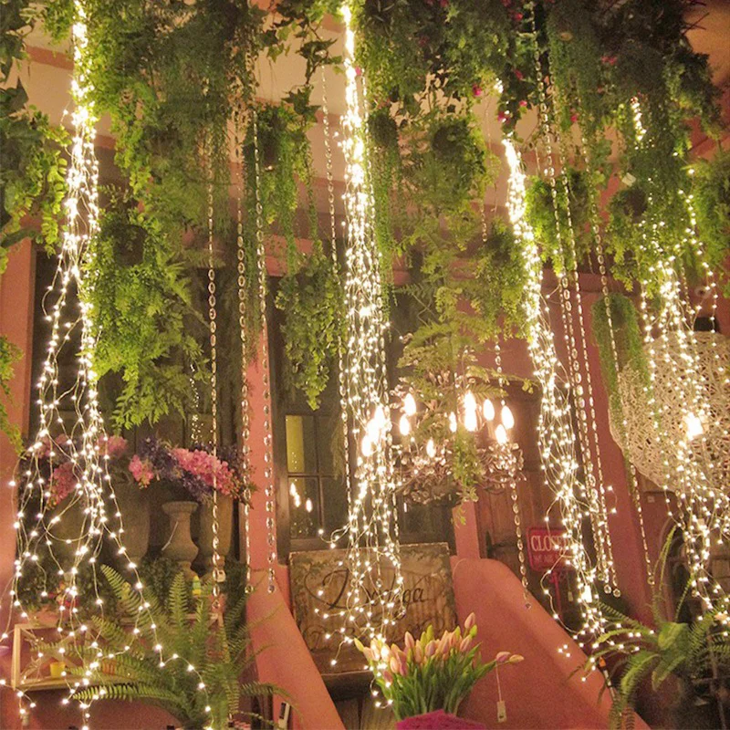 15/30 Multi Strands Vine Lights 300/600LED Twinkle ...