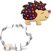 10 шт животных Ежик нержавеющая сталь формочка для печенья высокого качества Форма для хлеба печенье штамп Кондитерская Кондитерские инструмент BG056 7,8*6,5 см