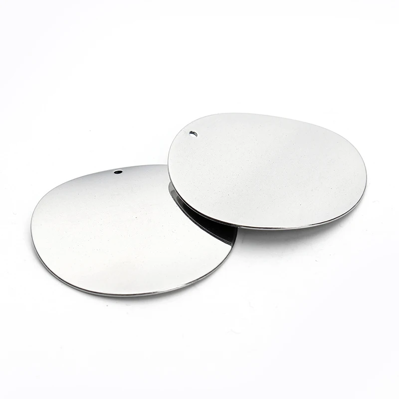

YAGE 5pcs/lot 36mm Silver Tone Stainless Steel Round Metal Stamping Blank Dog Tags for Men Necklaces & Bracelets Jewelry Making