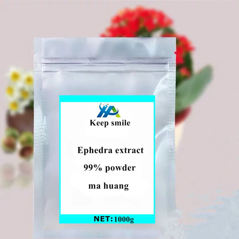 100g 1000g Natural quality Ephedra extract powder ma huang Reduce
