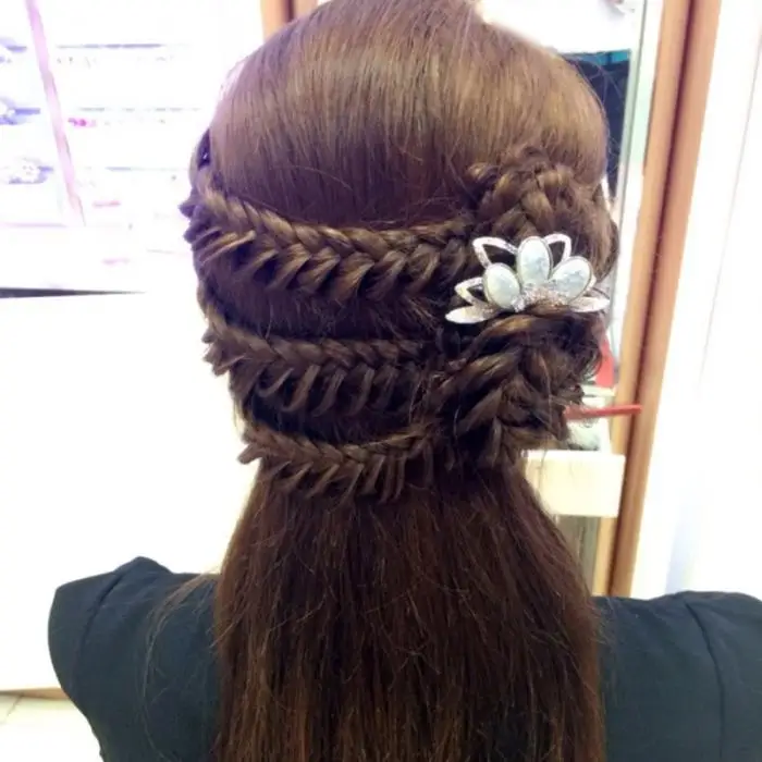 trança, torção, trançada, ferramenta de estilo de cabelo