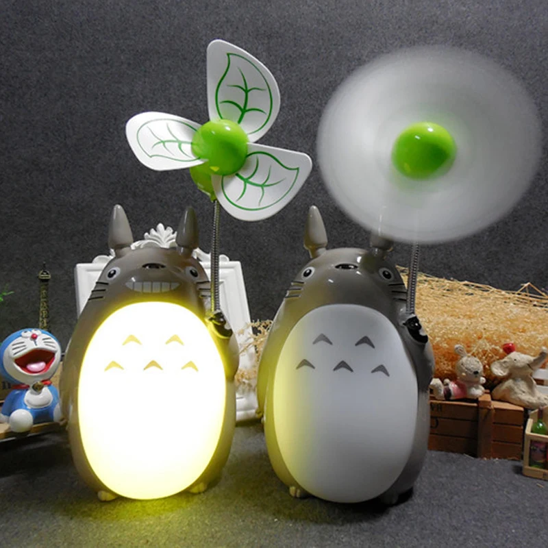 Креативный мультяшный электрический вентилятор USB Swich Miyazaki Hayao Totoro ночник лампа