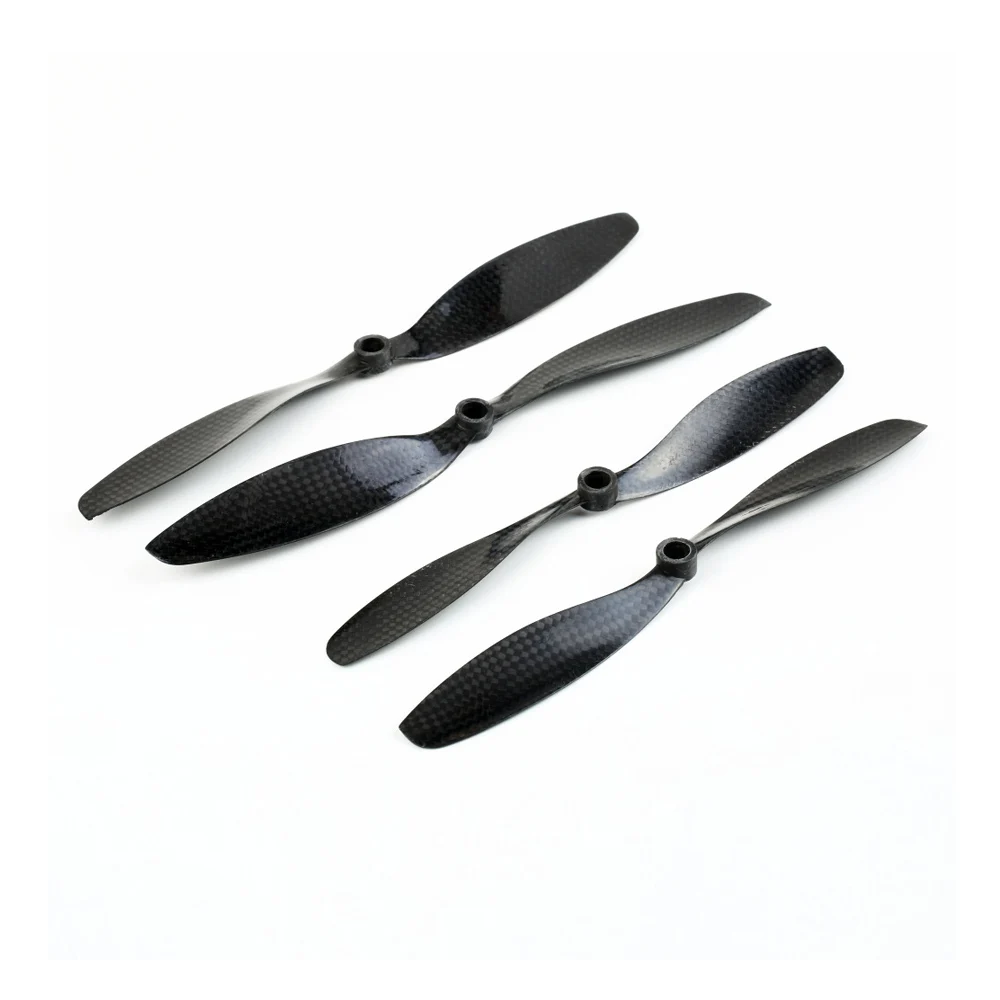 2 Pairs 8045 8x4.5 Carbon Fiber Propeller Prop CW CCW 8mm Shaft For DJI Phantom