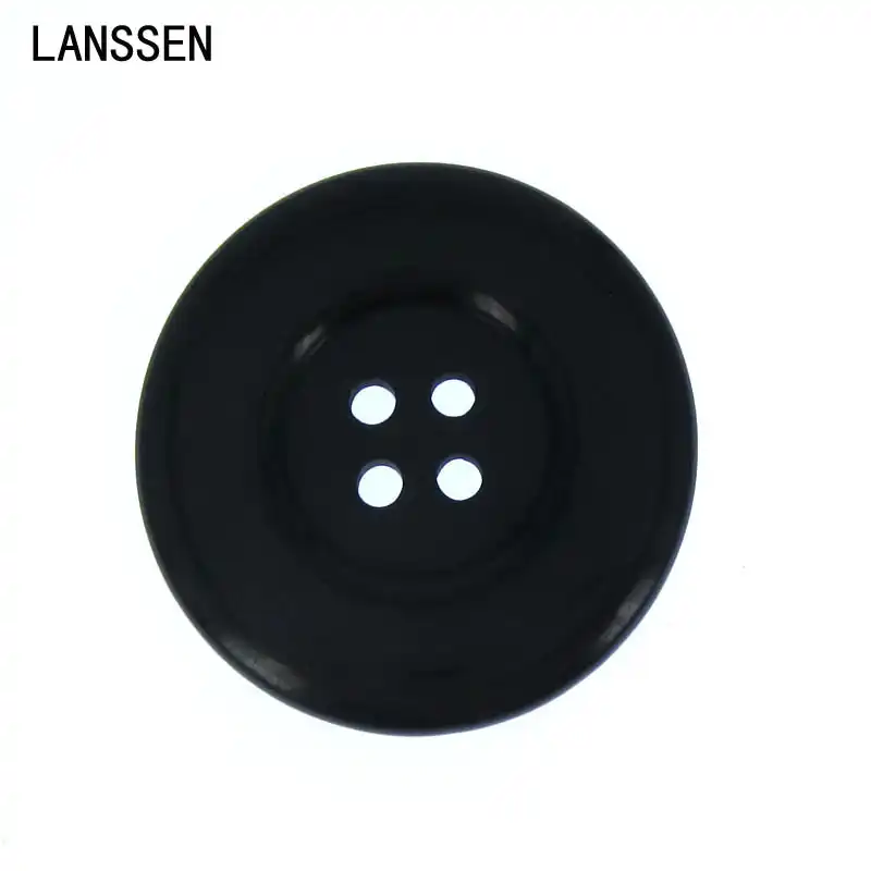 Resina Negra Botones Redondos 20mm Coser en 4 agujeros de costura de 20 PIEZAS hazlo tú mismo fabricación de joyas