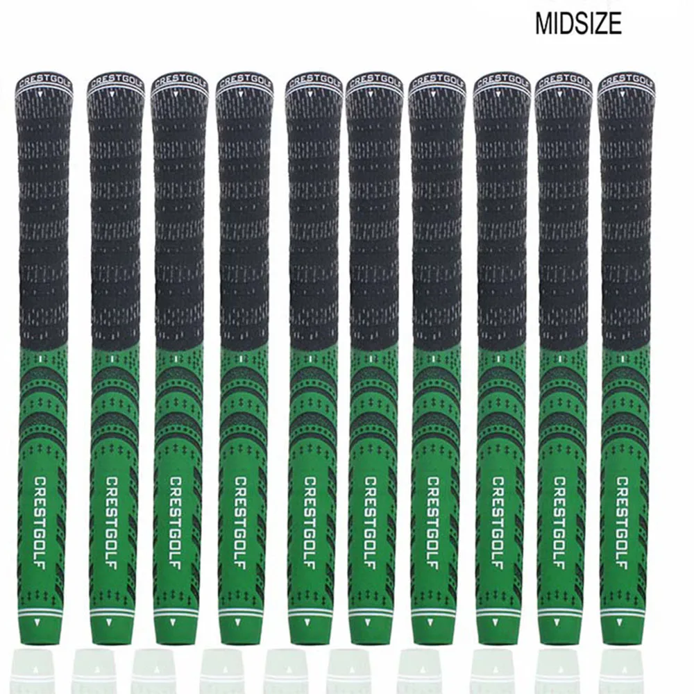 Гребень Гольф 10 шт./упак. резиновые ручки для клюшек для гольфа Midsize ручки Железный клуб 60R углеродная нить противоскользящие деревянные
