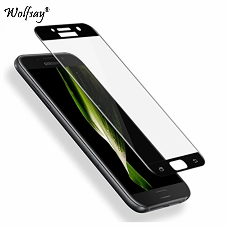 Wolfsay 2 шт стекло для Samsung Galaxy A5 2017 защита экрана закаленное A520 защитная пленка|glass for