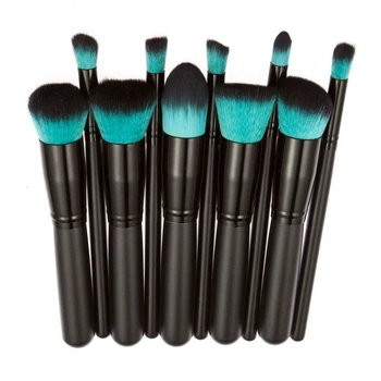 

10Pcs Professional Make Up Brushes Tools Kit Powder Foundation Brush Eyebrow Eyeshadow Cosmetic Makeup Brush Set