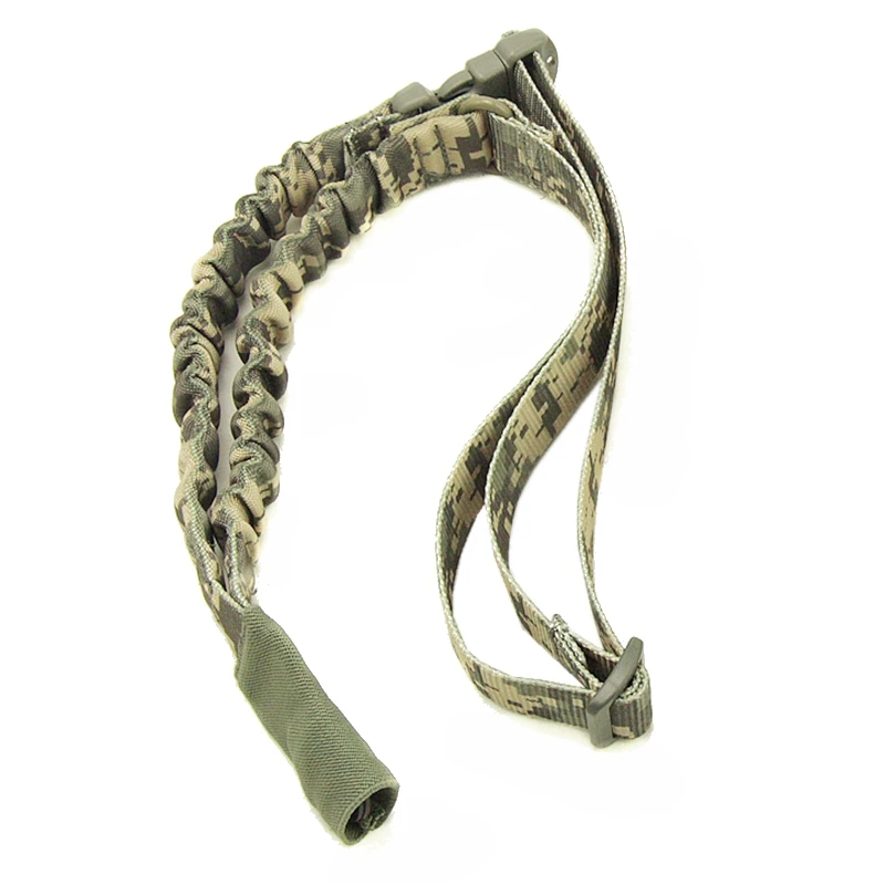 Tactical Single Point Gun Sling Adjustable Bungee Rifle Gun Sling Strap