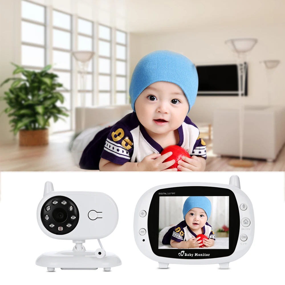 

3.5 In Baby Kids Safety Wireless TFT LCD Video Infant Monitor Night Vision Toddler Monitor Camera Digital Video Nanny Babysitter