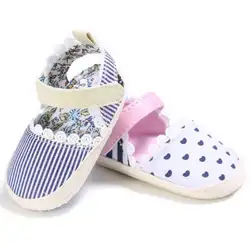 Для новорожденных для маленьких девочек мягкая подошва обувь для кроватки цветок Нескользящие пинетки обувь девочек осень принцесса
