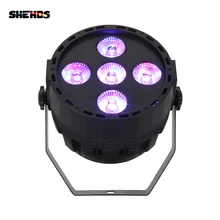 Мини светодиодный Par 5x10 Вт RGBW DMX512 сценический эффект Освещение хорошее для DJ Дискотека День Рождения Вечеринка танцпол рождественские украшения клубов