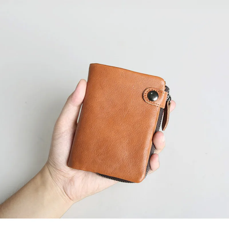 

2018 Men Wallet Real Genuine Leather Casual for Short Standard s Card Holders Designer Luxury Man Purse