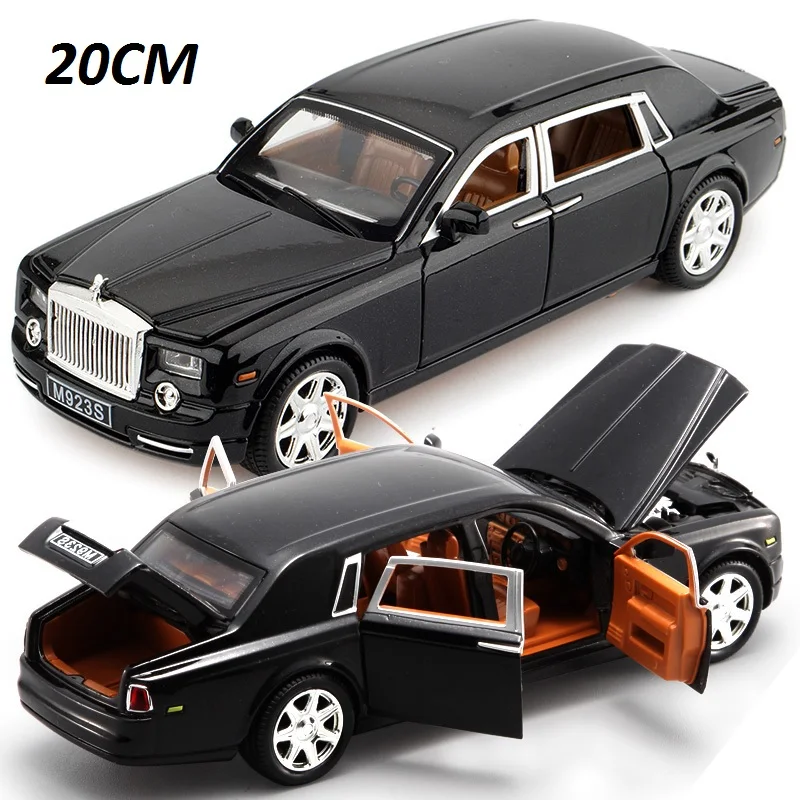 Goedkoop 1 24 Grote DieCasts Luxe Auto Model Collectiion L = 20Cm Display W 6 Te Openen Deuren Mooi Schilderij Pull back   Terugkeer Power