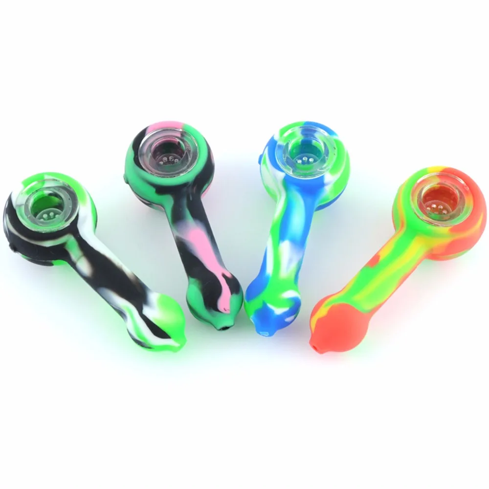 High Quality Silicone Tobacco Pipes Herb Weed Smoking Pipes Water Pipes