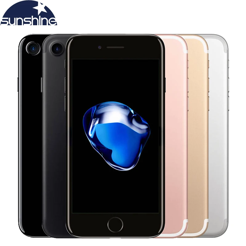 Original Unlocked Apple iPhone 7 4G LTE Mobile phone Quad Core 4.7''12.0 MP 2G RAM 256GB/128GB/32GB ROM Fingerprint Cellphone