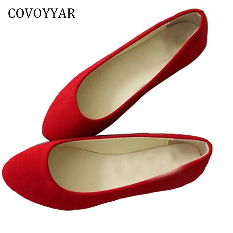 COVOYYAR 2019 Горячая Карамельный цвет балетки на плоской подошве Женские лоферы с