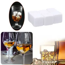 Dropship Reusable 6PCS/Bag Natural Cool whiskey stones Bar Accessories home bar wine holder bag for freezer ice bucket champagne