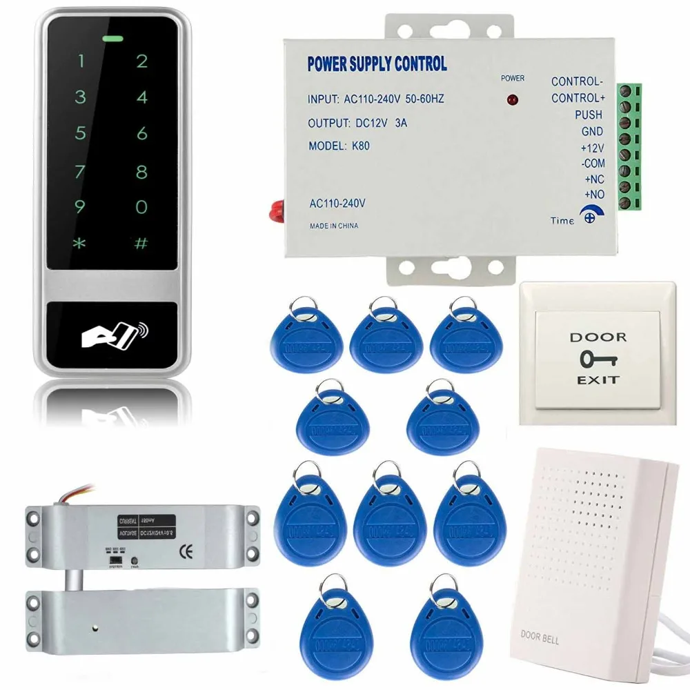 SmartYIBA сенсорный ключ контроллер доступа устройство 125 кГц Бесконтактная карта цифровая панель считыватель карт Электрический Безопасный Замок для двери системы