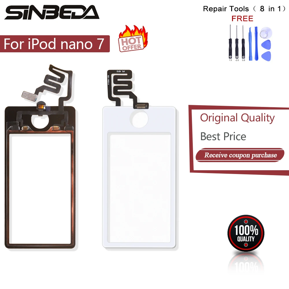 

Brand new Touch Screen with Digitizer touch panel For iPod Nano 7 White or Black Free Tools