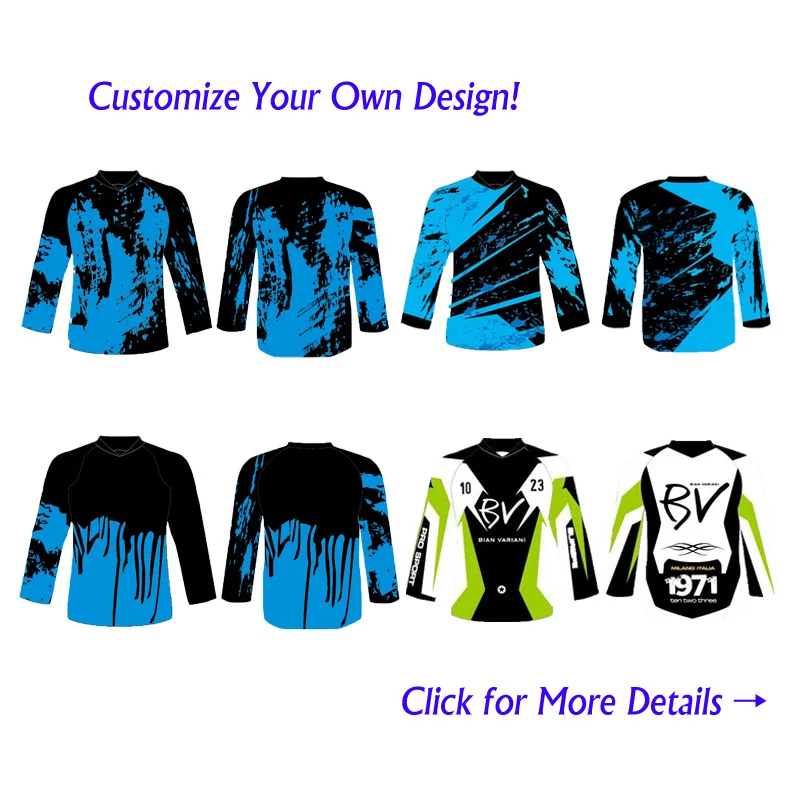 Custom Sublimation Print Men Women Downhill DH Jersey Customized MTB