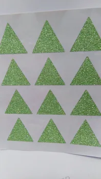 

1inch Pentagonal Crystal flashed green powder magic sticker