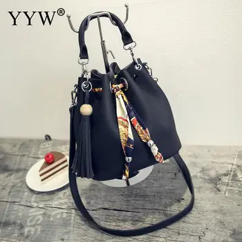 

Luxury Handbags Women Bags Designer Tote European Style Casual Crossbody Bag With Bucket Scarves Handbag Girl Messenger Bag 2019