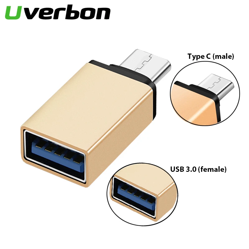 

OTG Adapter Type-C Male to USB 3.0 Type C Phone Female Converter Cable for Samsung s8 s9 Xiaomi mix 2s Huawei P10 P20 Macbook